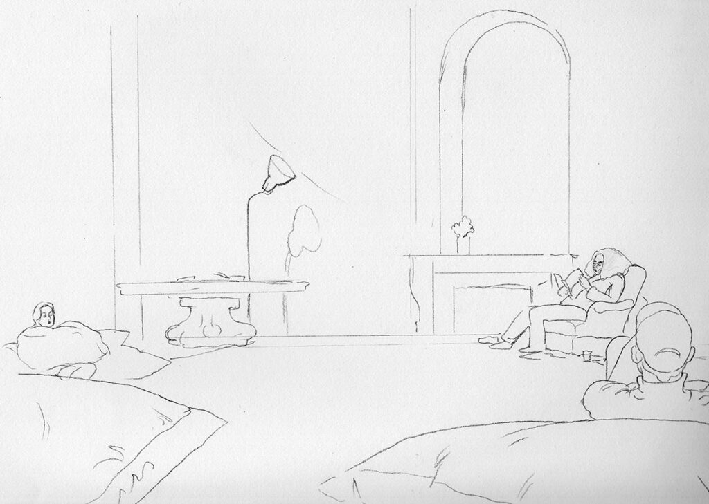 image: Meris Angioletti, Cercle de lecture autour du roman gothique