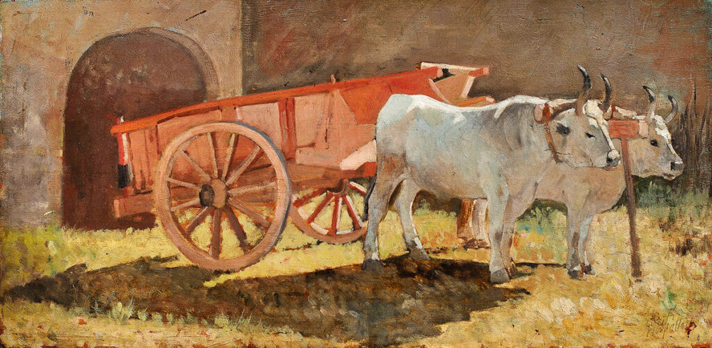 image: Giovanni Fattori, Bovi al carro